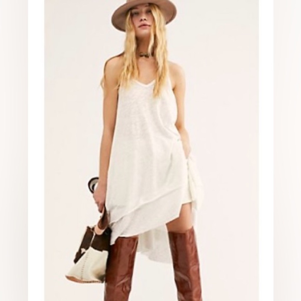 Free People-We The Free Hibiscus Tunic/Dress, Color-White/Ivory, Sz S, worn once